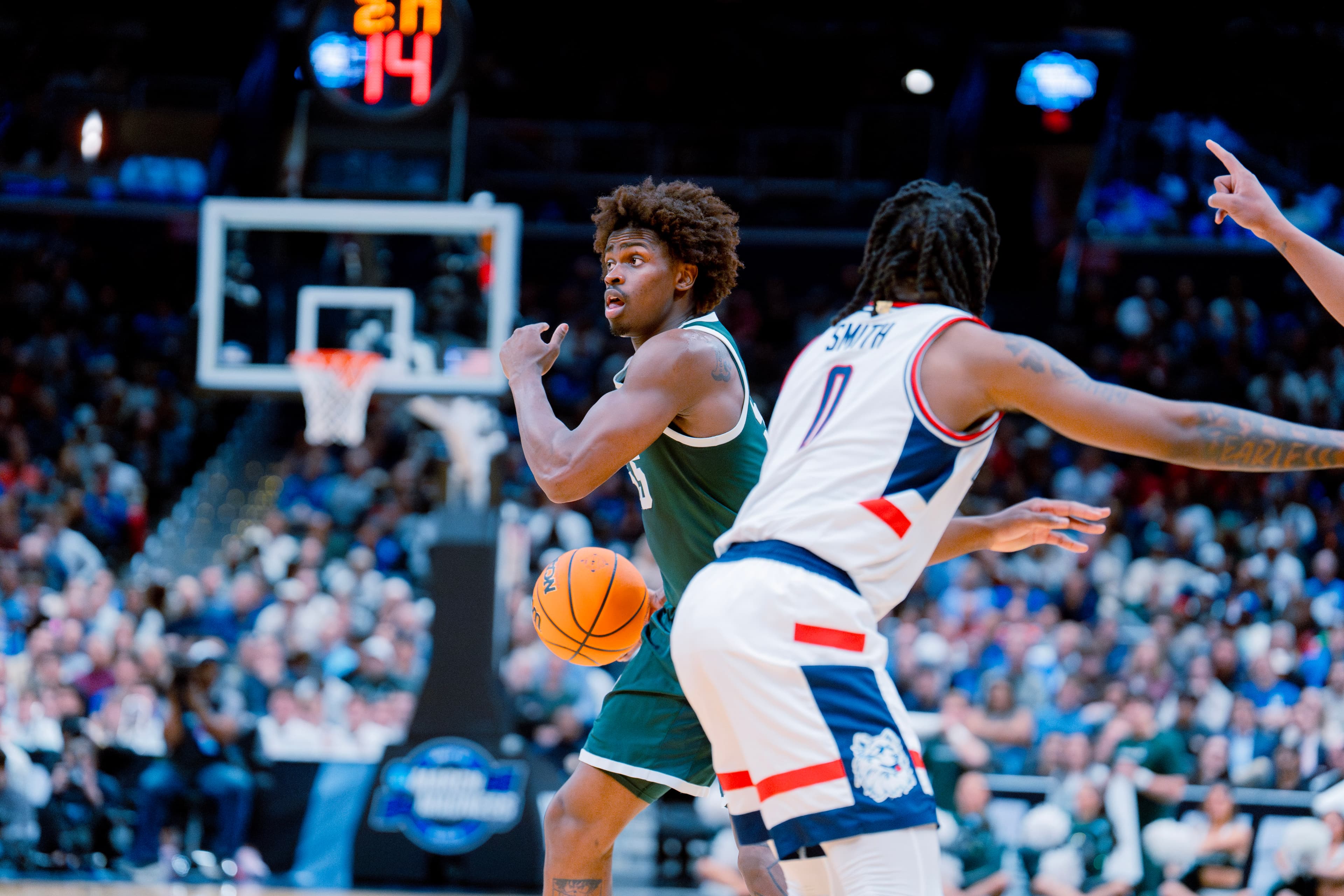Michigan State's Jeremy Fears and Coen Carr frustrated with first half, say MSU 'can't flip a switch' after getting down like that article image about Carson Cooper