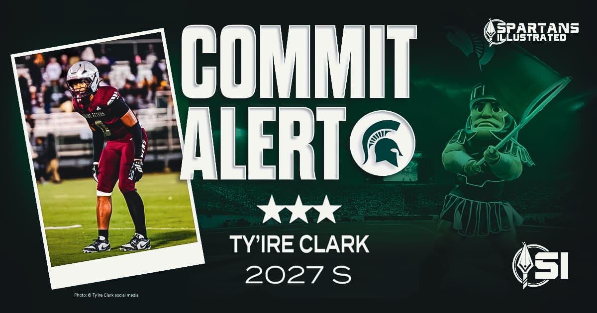 Michigan State earns commitment from 2027 three-star safety Ty'ire Clark