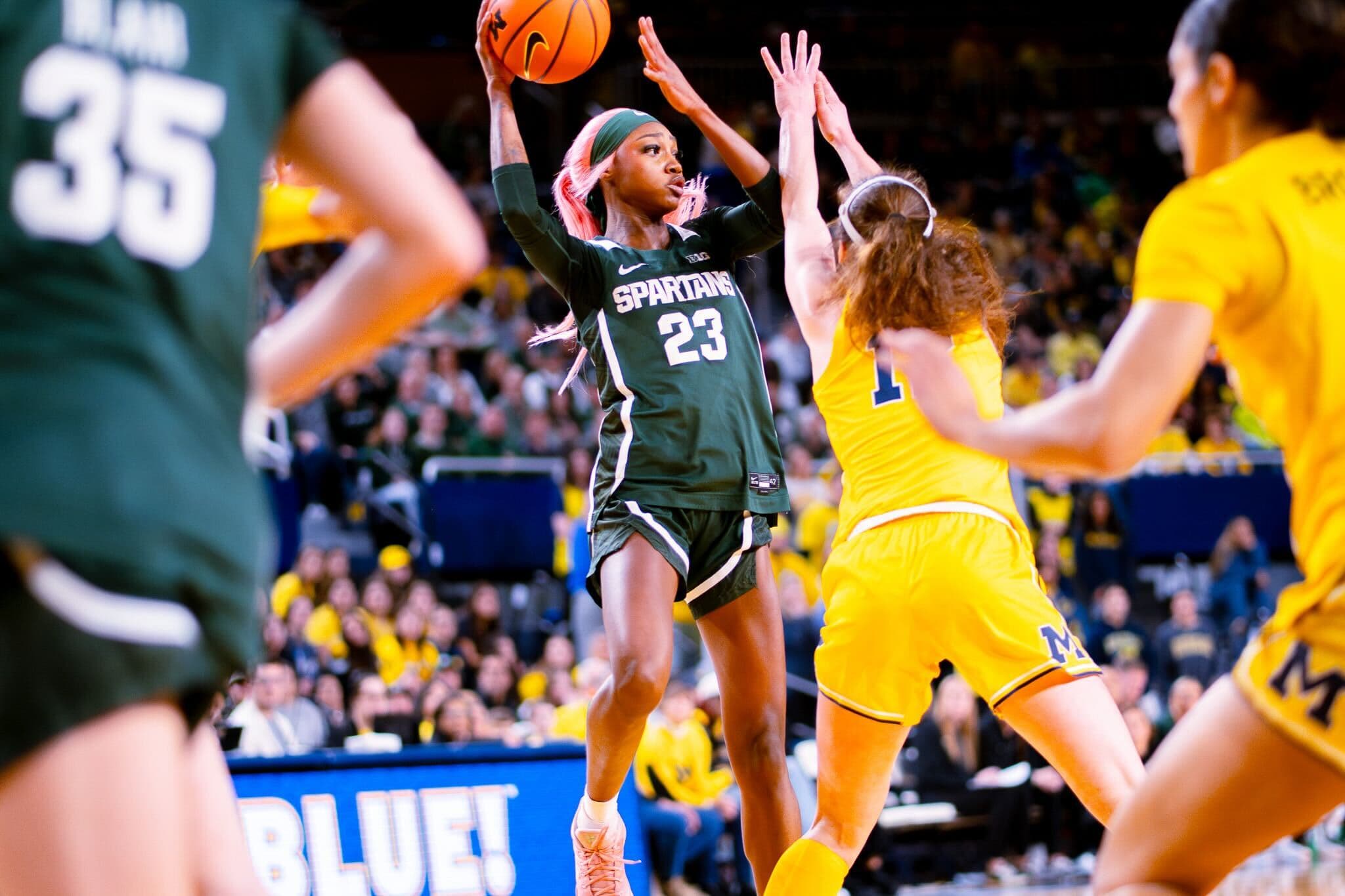 Michigan overpowers No. 13 Michigan State women's basketball, 86–65