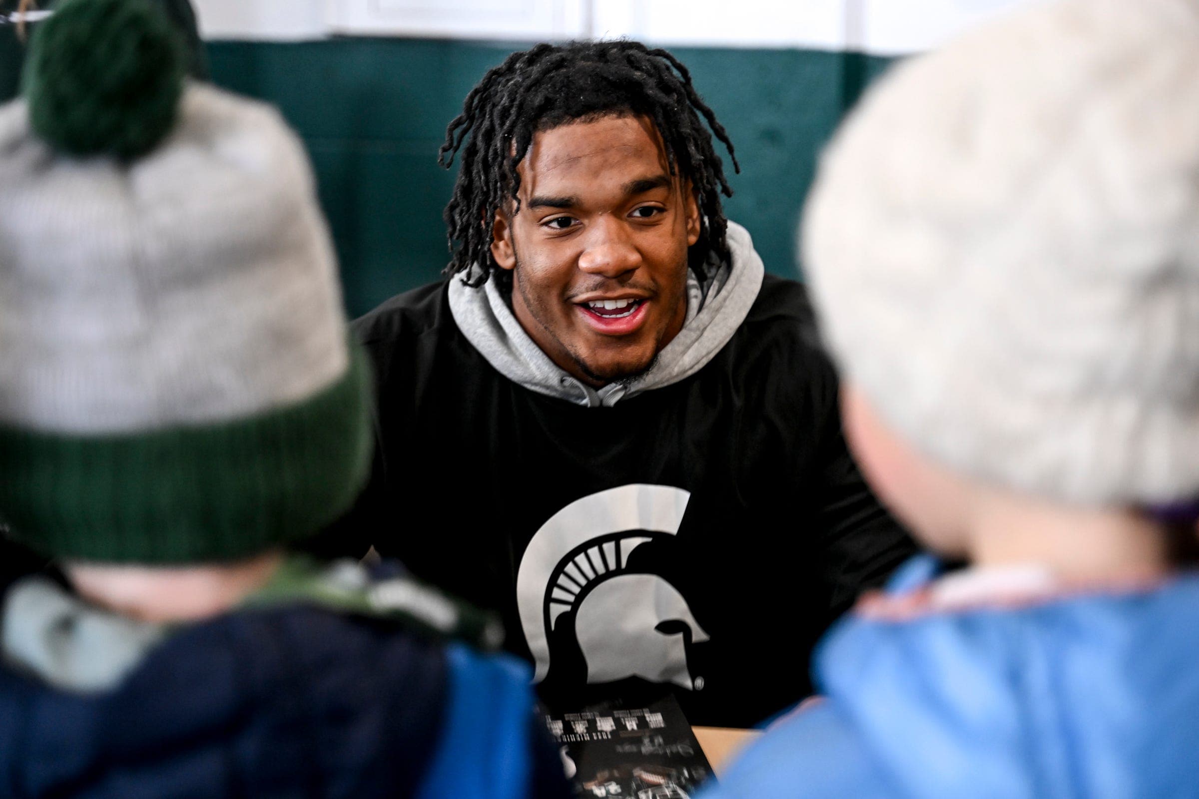 Increased energy stands out to Jordan Hall during first day of Michigan State's spring practice