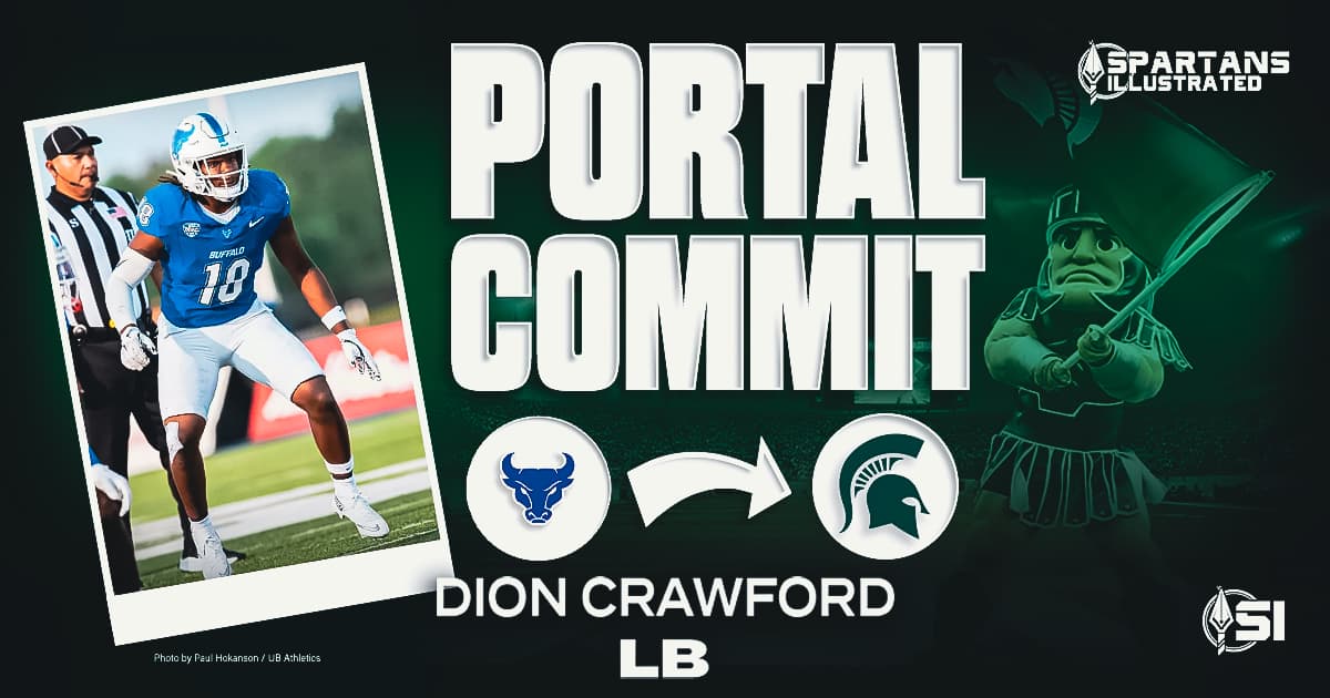 Michigan State football adds All-MAC Buffalo transfer linebacker Dion Crawford to defense
