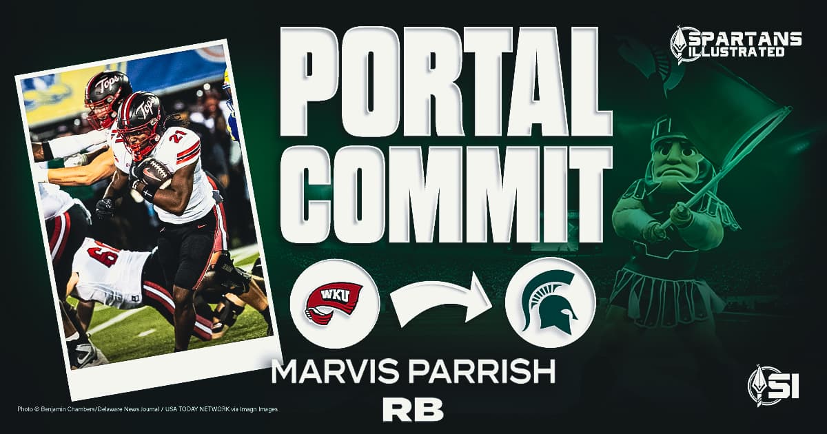 Michigan State receives commitment from Western Kentucky transfer RB Marvis Parrish