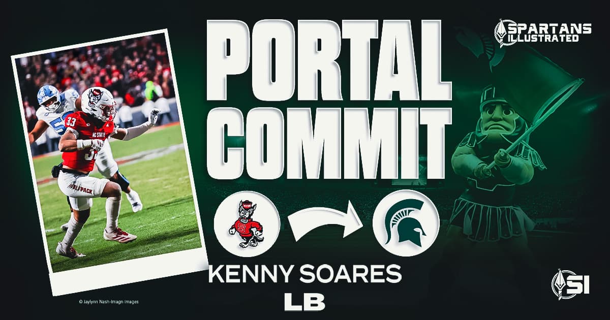 Michigan State gets commitment from North Carolina State linebacker Kenny Soares Jr.